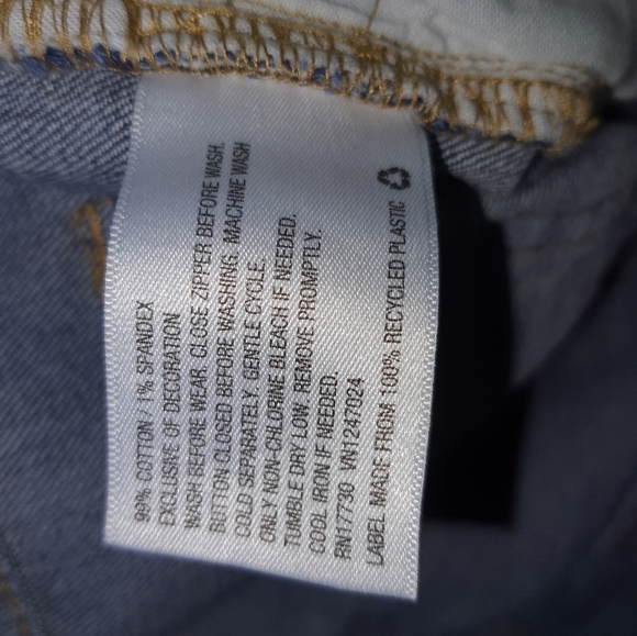 Art Class Womens Blue Jeans Size 14 - Picture 5 of 7